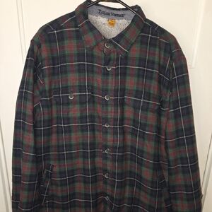 Tailor Vintage - Multicolored Plaid Sherpalined Jacket - Men's XL